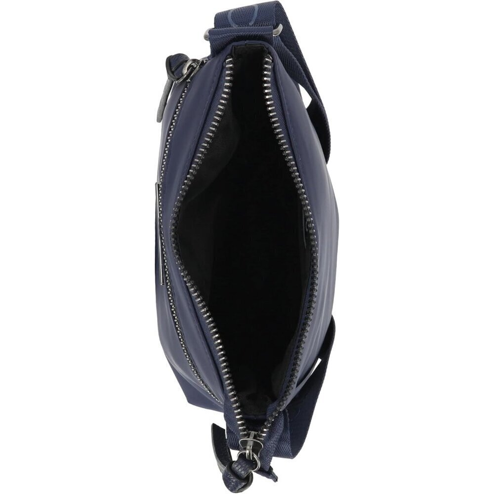 Women's Up Indigo Nylon Crossbody Bag Purse with Adjustable Shoulder Strap - Picture 3 of 5